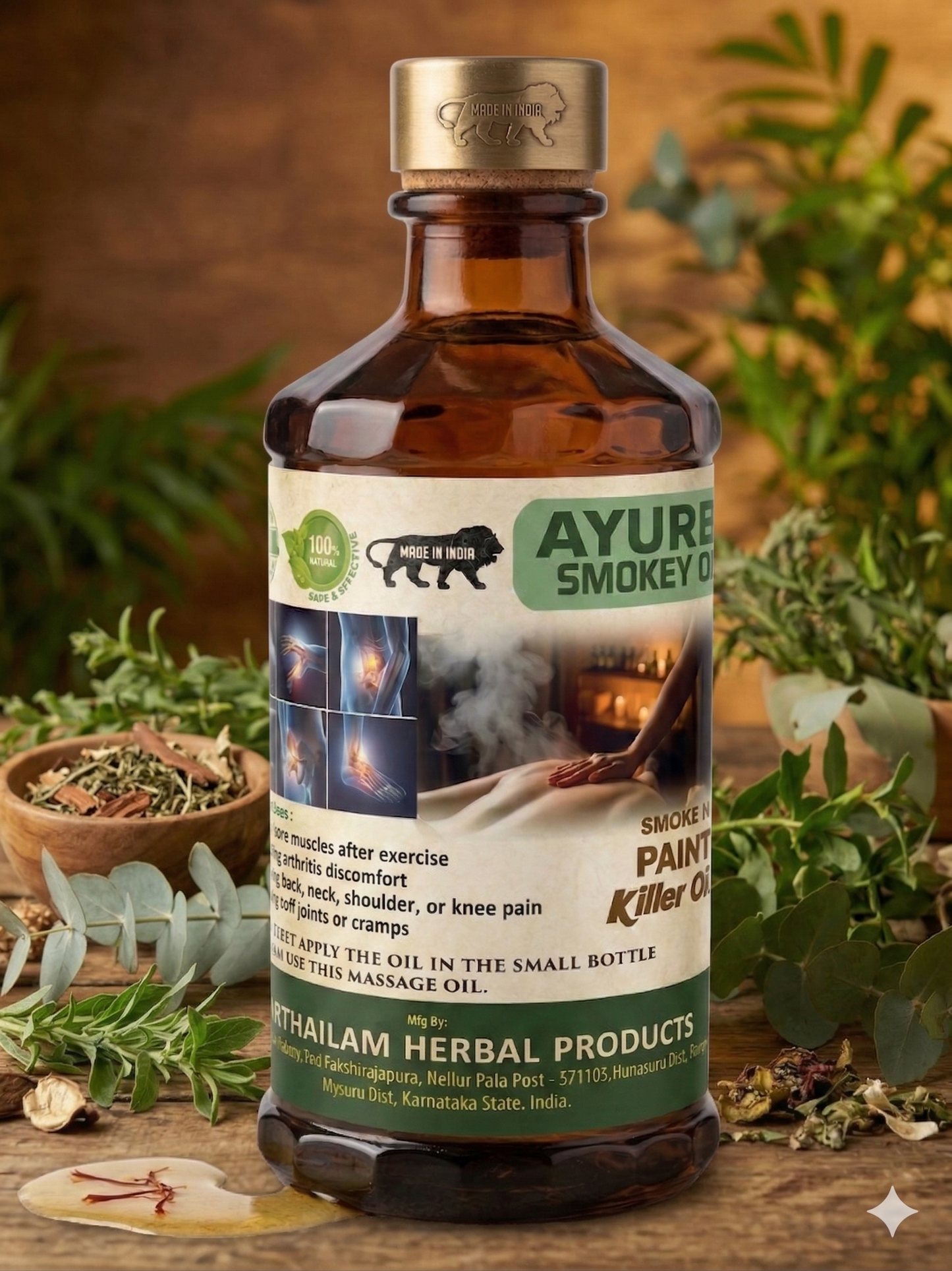 Ayurthailam Pain Relief Smoke Oil🌿